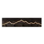 Wallity Mountain 1 Gancho de pared de madera y metal Negro